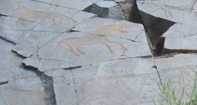 タムガリの考古的景観にある岩絵群