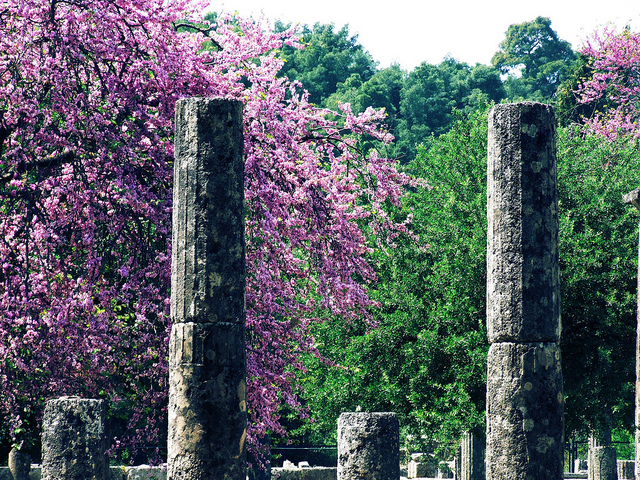 オリンピアの古代遺跡